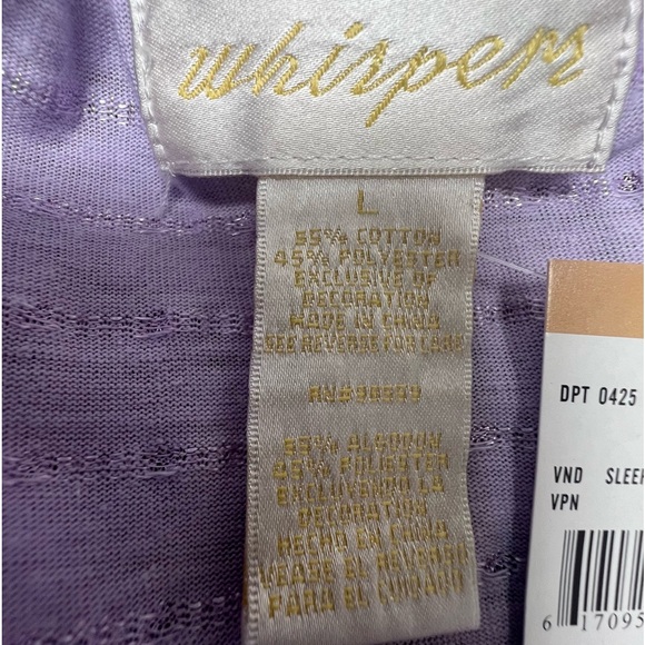 NWT Whispers Long Nightgown Women’s Large Prairie Feminine Maxi Gown Cottagecore - Picture 7 of 16